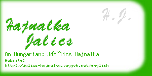 hajnalka jalics business card